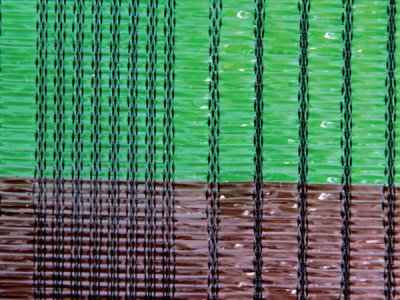 FY005-（绿棕相间）平织网